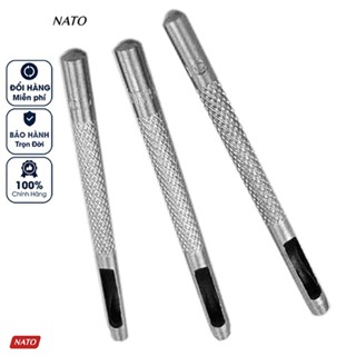 Đinh Đục Lỗ Thắt Lưng Da Nam Nato Retro Đường Kính 3.5 mm Cây Dùi Bạch Kim Cao Cấp