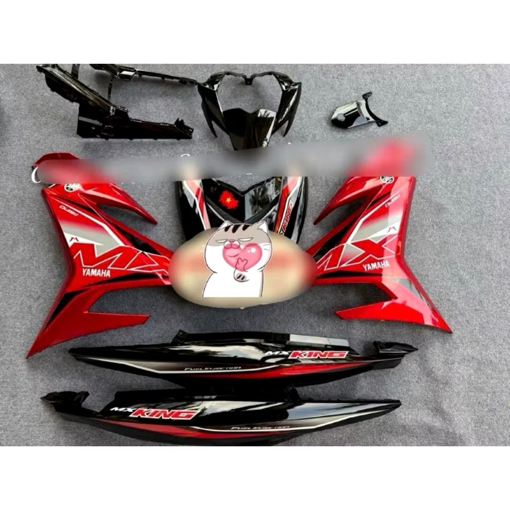 Dàn áo Yamaha Exciter 150 Mx King đỏ đen có tem