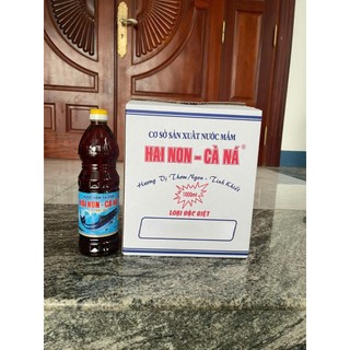 Combo 2 thùng Nước mắm Hai Non - Cà Ná Loại Đặc Biệt  (thùng 6 chai x 1 lít)