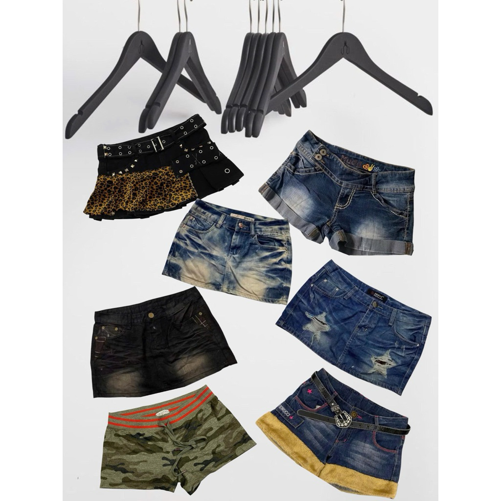 quần short jean y2k ( 2hand ), Quần "thức" sexy  KHÔNG BÁN DÂY NỊT.