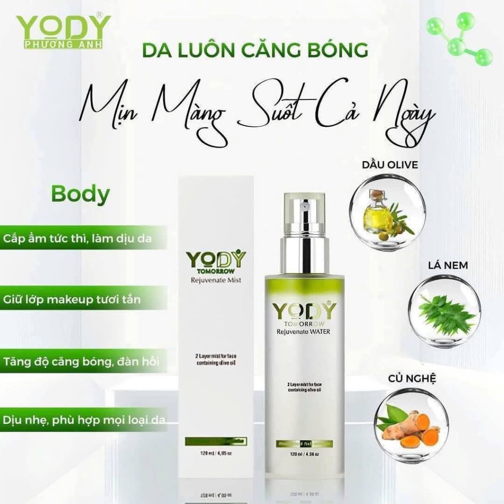 Xịt hoáng căng bóng dịu nhẹ Yody Phương Anh 100ml