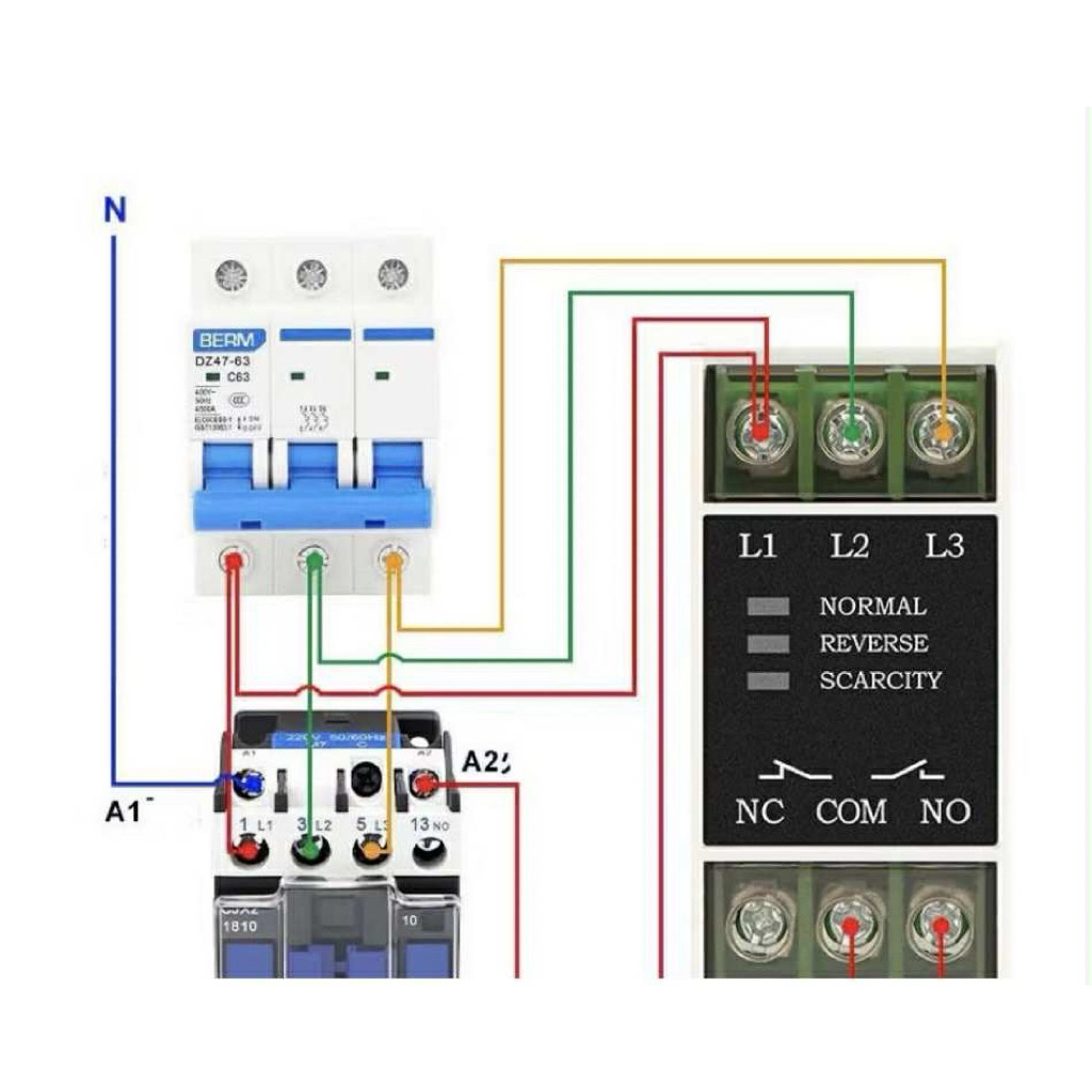 Rơ le bảo vệ pha ChinT XJ3-G, XJ3-D, NJYB3-11