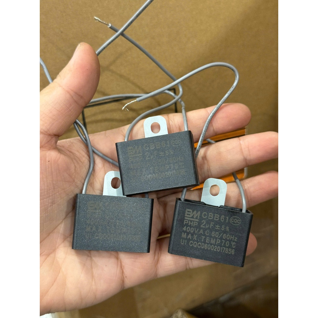 Tụ quạt BM tụ 2uF 400V - combo 5 10 tụ quạt BM hàng chuẩn