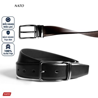 Thắt Lưng Nam Nato Mercury Khóa Lỗ Kim Da Bò Cao Cấp Bền Đẹp Sang Thời Trang Đi Làm Bản Nhỏ 980Gsm