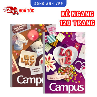  Vở Campus 120 trang kẻ ngang Campus Gift Campus Season vở học sinh sinh viên bìa màu đẹp chất giấy dày mịn khổ B5 