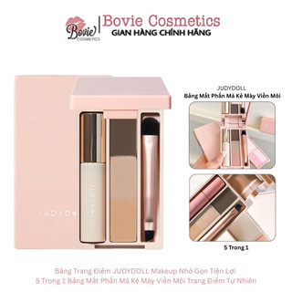  Bảng Trang Điểm JUDYDOLL Makeup Nhỏ Gọn Tiện Lợi  5 Trong 1 Bảng Mắt Phấn Má Kẻ Mày Viền Môi Trang Điểm Tự Nhiên 