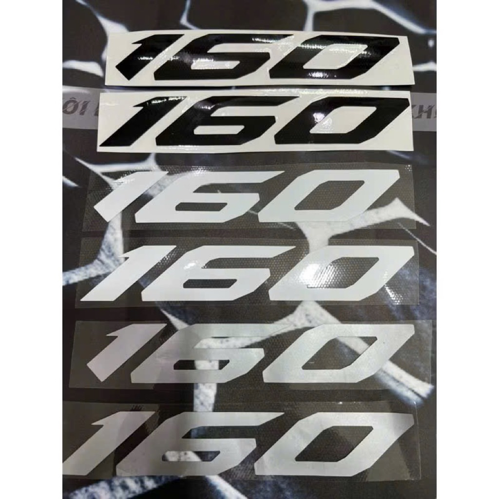 Tem số 160 tem lột trang trí các dòng xe