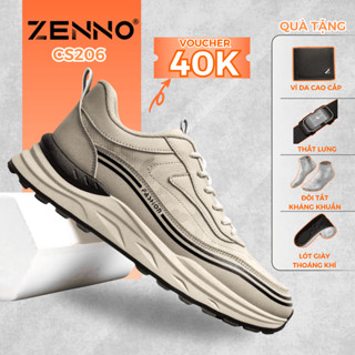  Giày Thể Thao Nam ZENNO CS206 - Sneaker Thời Trang Phong Cách Cách Hàn Quốc Thoáng Khí Êm Chân 