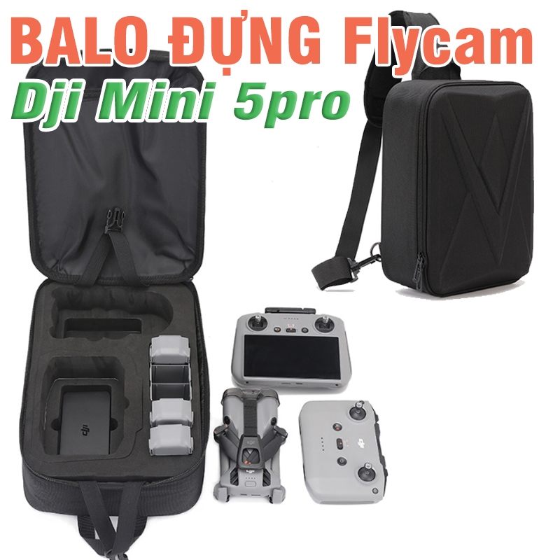 Túi đựng Flycam Dji mini 5pro có xốp cứng chống và đập - Phụ kiện Flycam Dji