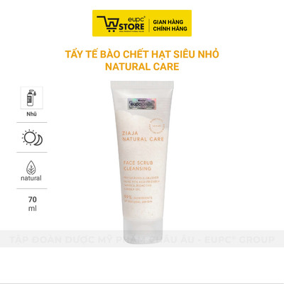 Tẩy Tế Bào Chết Hạt Siêu Nhỏ Ziaja Natural Care 70ml Thành Phần Tự Nhiên An Toàn Cho Mọi Loại Da EUPC STORE