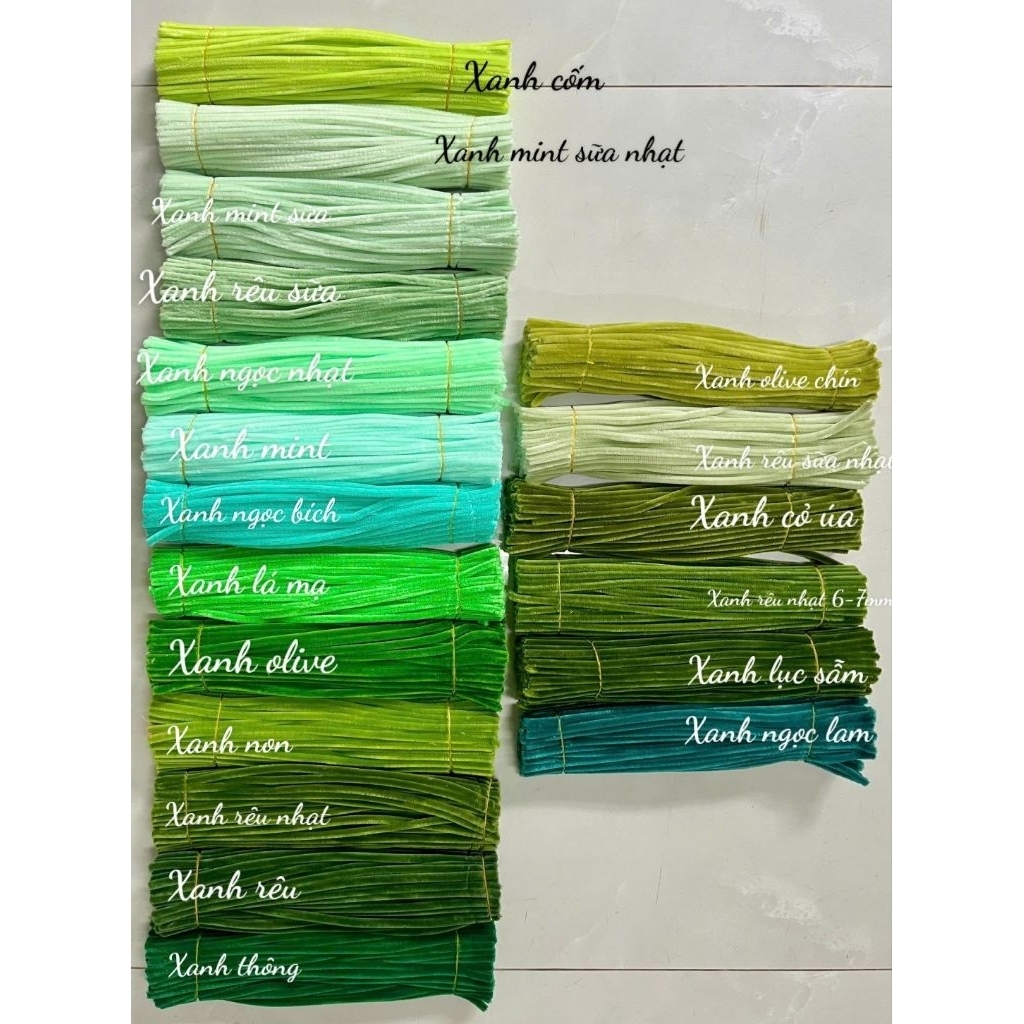 [FULL MÀU] Bó kẽm nhung 95-100 sợi làm hoa handmade, phụ kiện hoa kẽm nhung