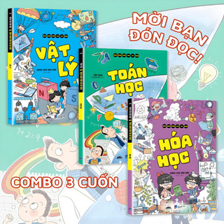 Sách - Toán Học, Vật Lý, Hóa Học - Combo 3 Cuốn Bách Khoa Toàn Thư Vui Nhộn - Tiên Phong Books