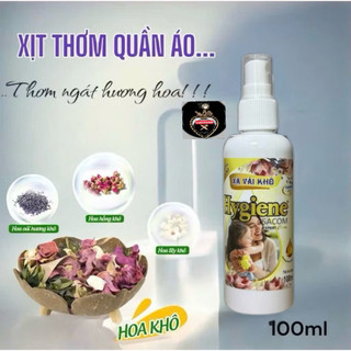  Chai Nước Xịt Thơm Quần Áo Hygienne 100ML Làm Mềm Vải Khử Mùi Mồ Hôi - Xả Vải Khô - Xịt thơm vải 