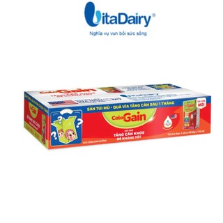 (HSD T12-2026) Thùng 48 Hộp Sữa Pha Sẵn Vitadairy Colos gain 110ml/Hộp.