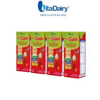 (HSD T12-2026) Thùng 48 Hộp Sữa Pha Sẵn Vitadairy Colos gain 110ml/Hộp.