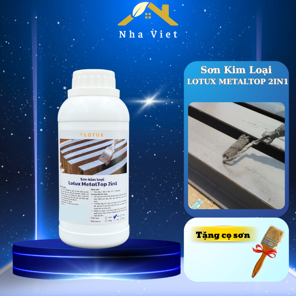 Sơn kim loại, sơn sắt, sắt mạ kẽm, không cần pha trộn, gốc nước. Sơn chuyên sắt, kẽm, sắt mạ kẽm, ch