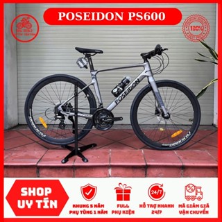 Xe Đạp POSEIDON PS600 bản mới • Khung-càng Magie đúc, 6 món Shimano, moay-ơ 6 bạc cối nổ