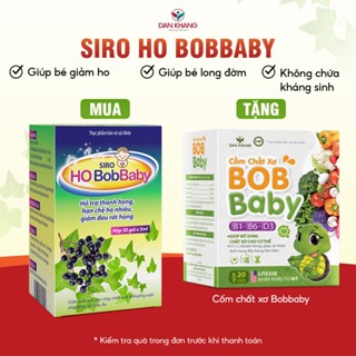  Siro ho cho bé BobBaby Dân Khang giúp thanh họng giảm ho và đau rát họng hộp 30 gói x 5ml 