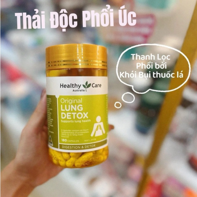 Viên uống thải độc phổi Healthy care Lung Detox
