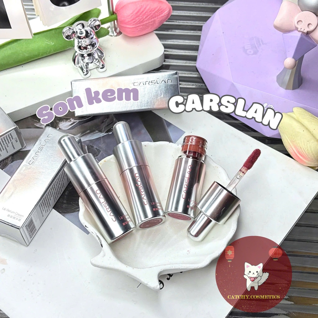 [CARSLAN] Son Kem Dưỡng CARSLAN Vỏ Bạc Mềm Môi , 4.5g