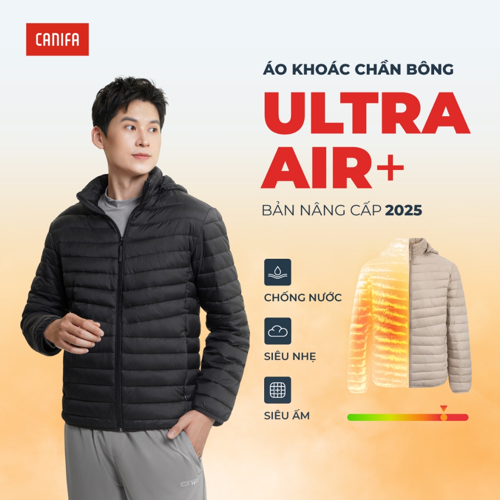 [Võ Hà Linh x CANIFA] Áo khoác chần bông nam CANIFA áo khoác mùa đông Ultra Air 3 lớp siêu ấm siêu nhẹ 8OT25W027 | BigBuy360 - bigbuy360.vn
