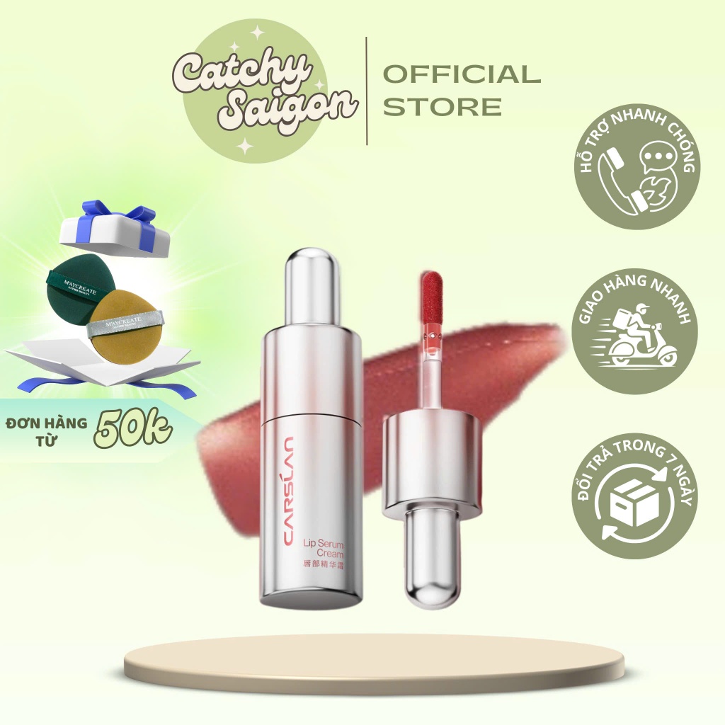 [CARSLAN] Son Kem Dưỡng CARSLAN Vỏ Bạc Mềm Môi , 4.5g