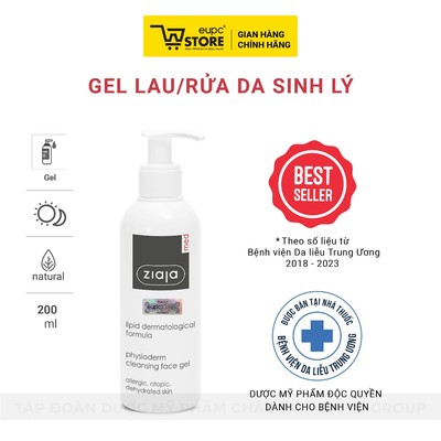 Gel Lau, Rửa Da Sinh Lý Chăm Sóc Cá Nhân Ziaja Med 200ml Làm Sạch Hiệu Quả, Không Cần Rửa Lại Với Nước EUPC STORE