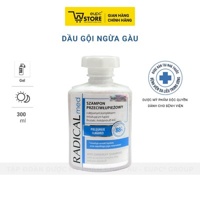 Dầu Gội Giảm Gàu Radical Med 300ml Dưỡng Ẩm Chăm Sóc Tóc Chắc Khỏe EUPC STORE