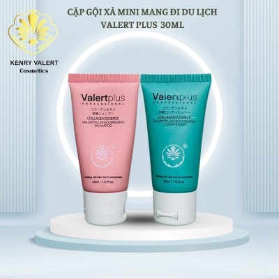(DEAL SỐC 1K) Cặp Gội Xả Mini Phục Hồi Mềm Mượt Valert Plus 30ml Size Du Lịch