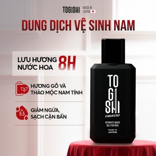 Dung dịch vệ sinh nam Nhật Bản TOGISHI 100ml 3 tầng hương rừng sâu, lưu hương 8h, HA tái tạo dưỡng ẩm da
