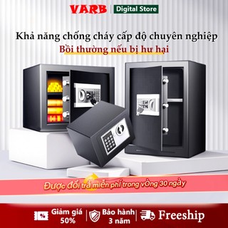 VARB Két sắt mini điện tử chống cháy két điện tử mini gia đình Két sắt 35CM