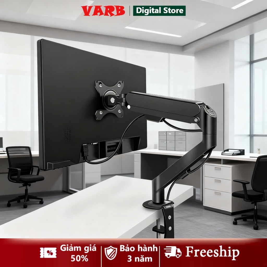 VARB 17''-32'' Giá Treo Màn hình máy tính Xoay 360 độ Tải trọng 9Kg