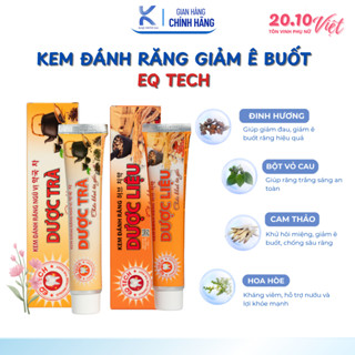 Kem đánh răng dược liệu, dược trà EQ Tech truyền thống hỗ trợ răng chắc khỏe, hơi thở thơm mát dài lâu 170g