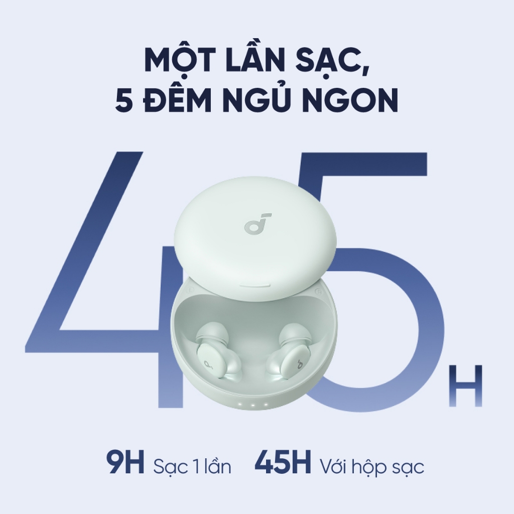 Tai nghe ngủ Soundcore Sleep A30 |Theo dõi giấc ngủ | Làm dịu tiếng ngáy | Âm thanh sóng não AI | BigBuy360 - bigbuy360.vn