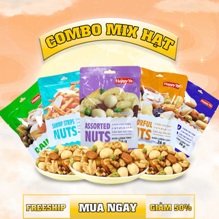 1KG Hạt dinh dưỡng tẩm vị mix trái cây sấy LEECEN ( gói 30g- 62g), Ăn Vặt Ông Bảy