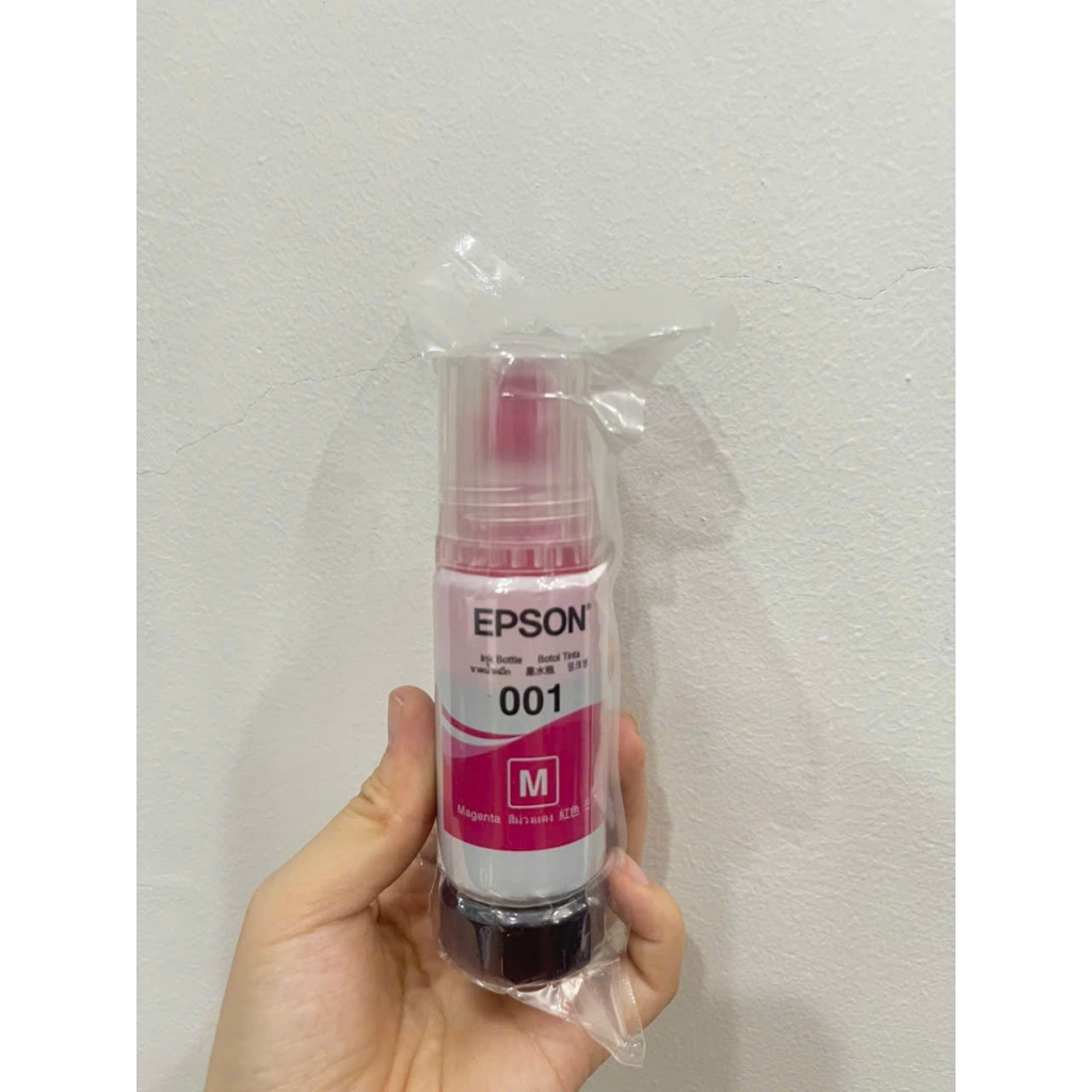 Mực in màu đỏ Epson 001 (M) Chính Hãng Bóc máy - Dùng cho máy in  L4150 / L4160 / L6190 / L4260 / L6