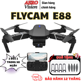 Flycam giá rẻ, E88 Pro, dễ chơi , Máy bay điều khiển cho người tập chơi, Plycam mini, drone