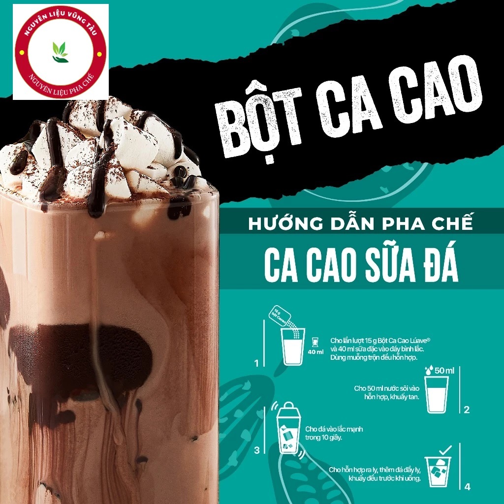 Bột Cacao Luave Gói 500gr