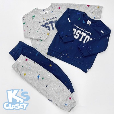 Bộ Quần Áo Jumper K'S CLOSET Chất Liệu Vải Cotton Dành Cho Bé Trai Và Bé Gái Từ 10-55kg (2-14 Tuổi) E002FIF, KT021FIF