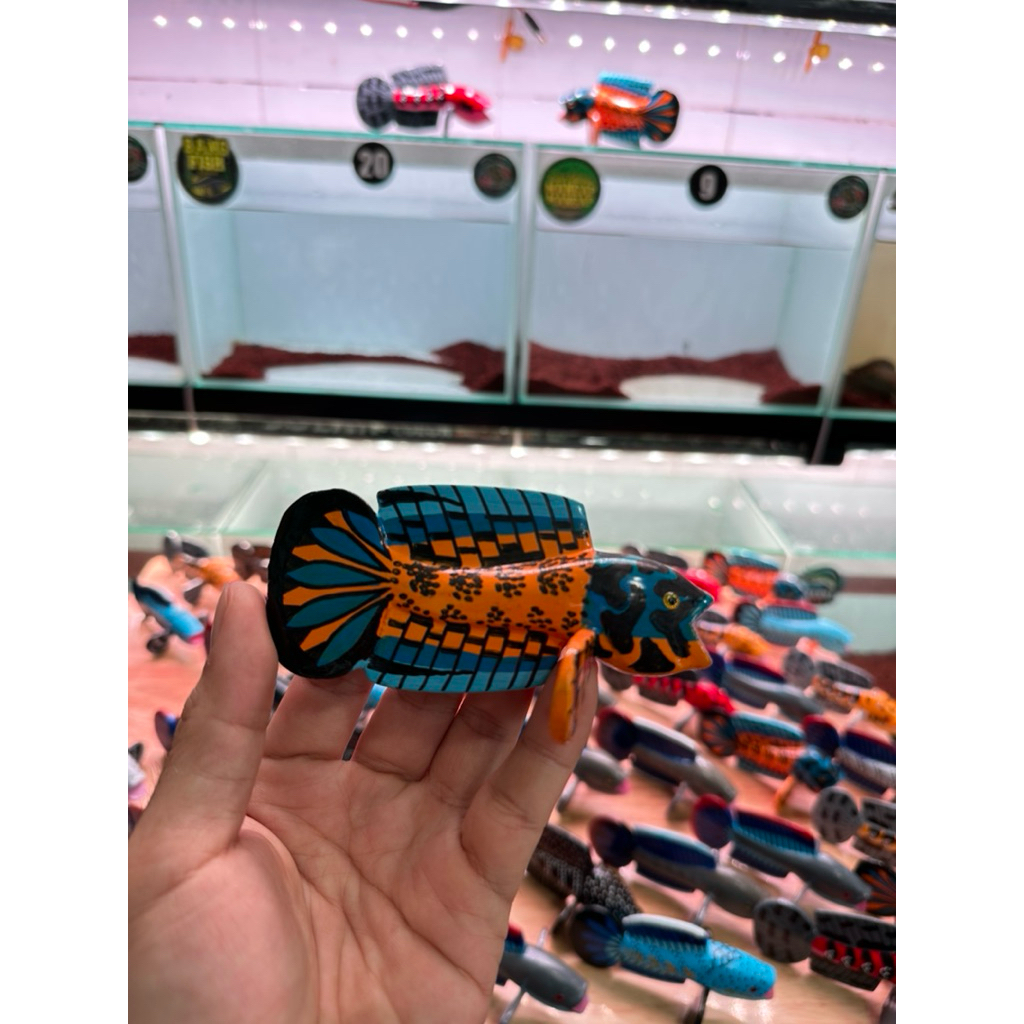 Mô hình kè cá lóc(gỗ)