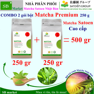  COMBO 2 gói Bột trà xanh Matcha PREMIUM Satoen 250g | Trà Xanh Matcha Satoen 