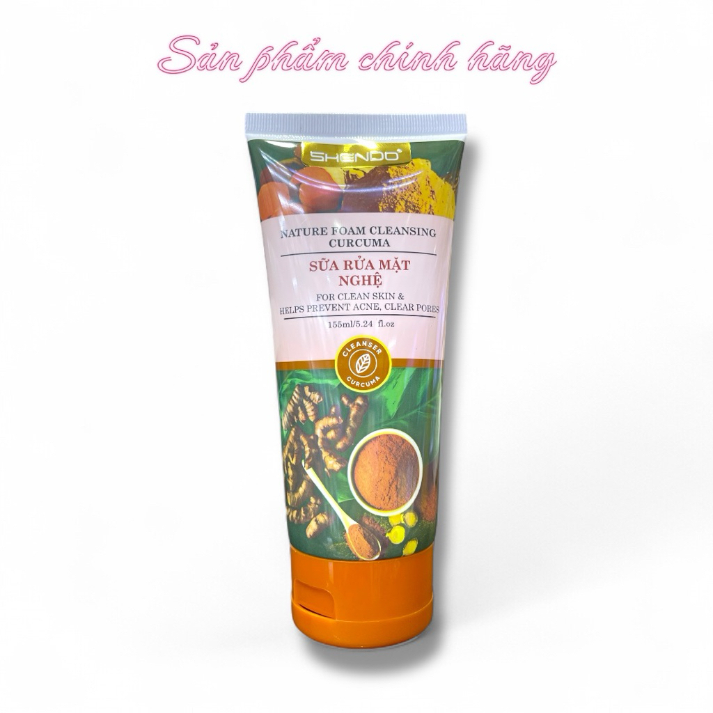 Sữa Rửa Mặt Nghệ Shendo 155ml Chính Hãng