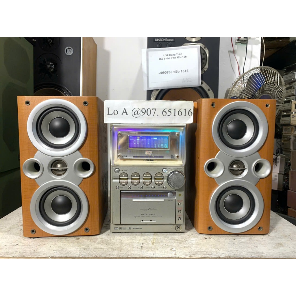 Bán bộ dàn nghe nhạc Victor   CA - UXA10DVD đẹp keng hát rất tốt gái xả Hàng bãi nhật về