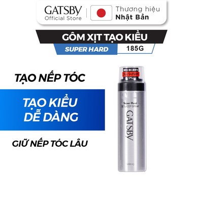 Gôm xịt tóc GATSBY Set & Keep Spray Super Hard N 180g