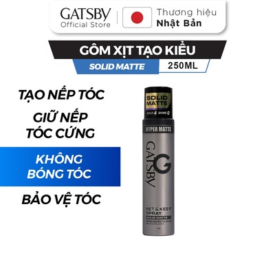 GATSBY Gôm xịt tóc Solid Matte 250ml
