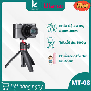  Ulanzi MT-08 - Chân Tripod Mở Rộng Kéo Dài Như Gậy Selfie Đa Năng - Hàng Chính Hãng 
