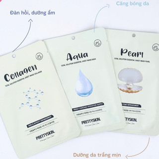 Mặt nạ dưỡng da Pretty Skin Total Solution Essential Sheet Mask 23g (Miếng)