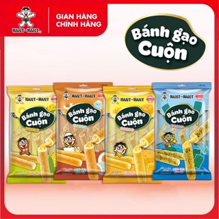  Combo Bánh Gạo Cuộn Want Want 170g Giòn Ngon Đồ Ăn Vặt Tiện Lợi 