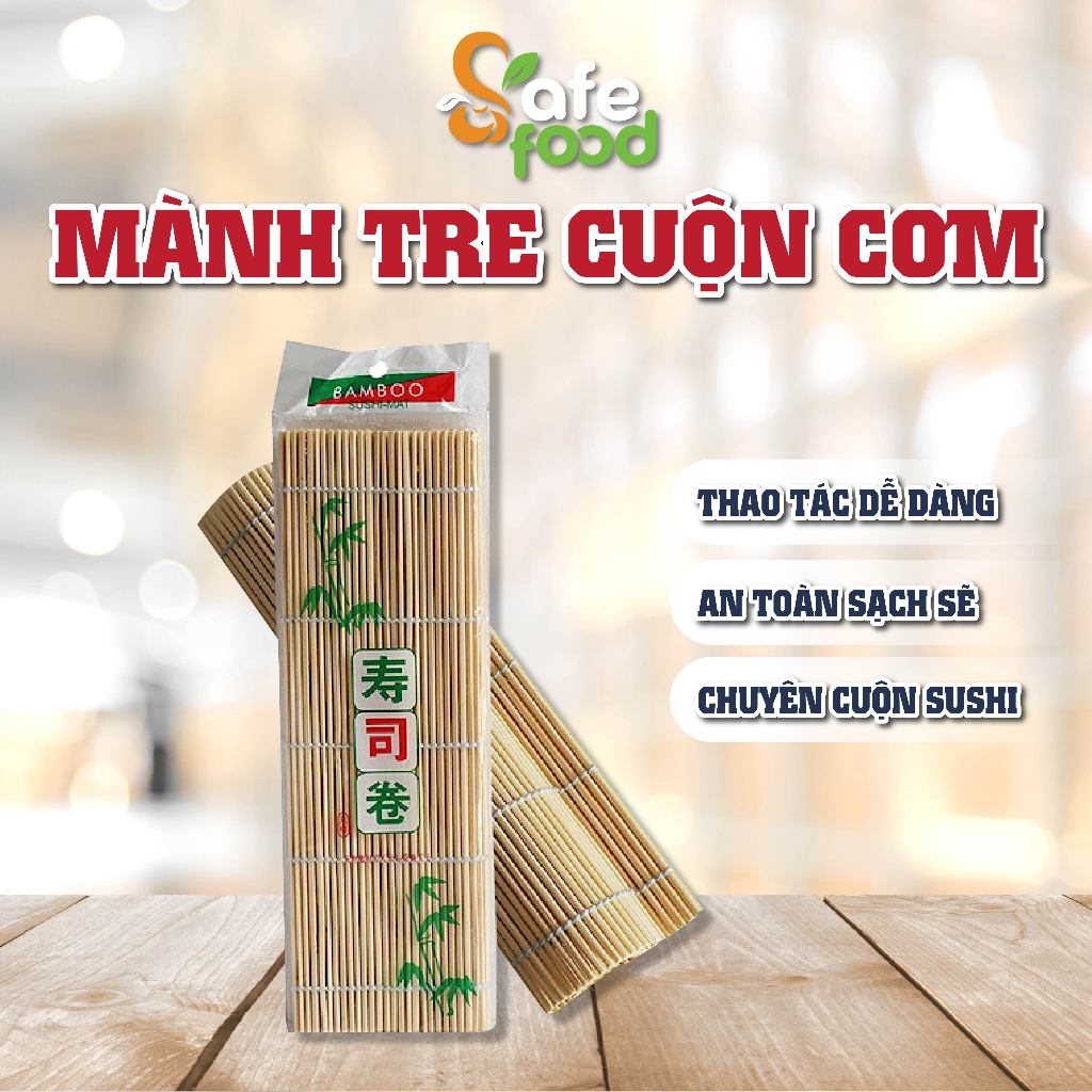 Mành Tre Cuộn Cơm/Kimbap BAMBOOO ECO 21cm dùng trong nhà