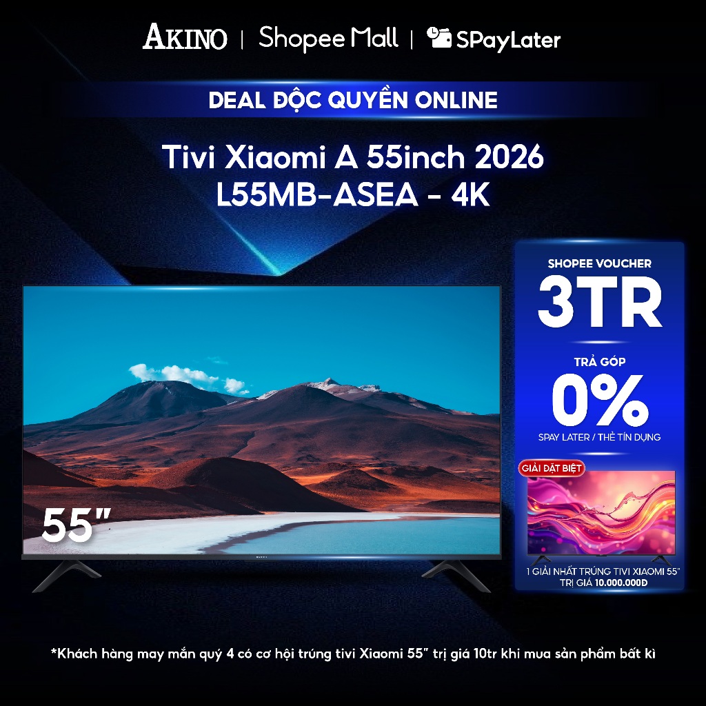 [FREESHIP HCM] L55MB-ASEA - Tivi Xiaomi A 4K 55 inch Model 2026